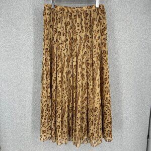 Soft Surroundings Leopard Print Maxi Skirt